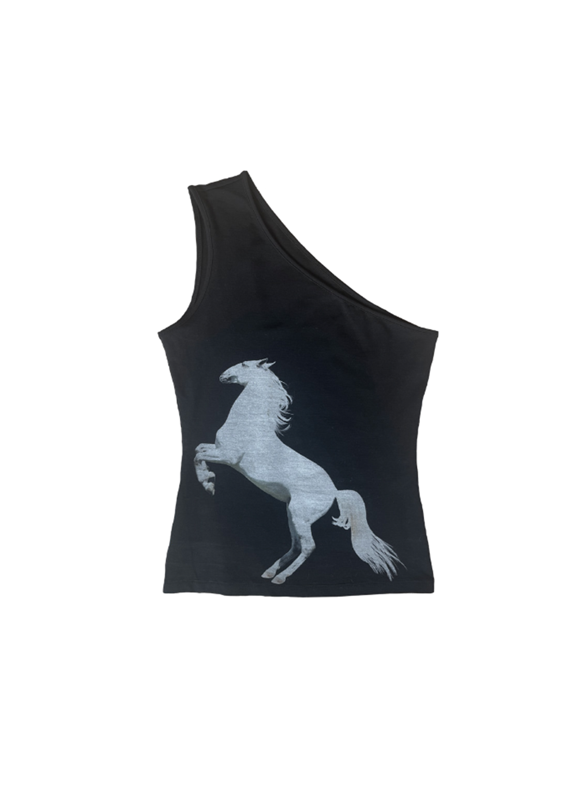 Equestrian Tank - One shoulder